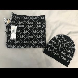 Michael Kors scarf and hat set
